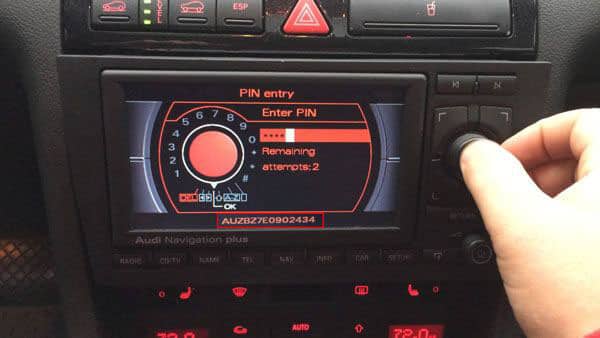 Code autoradio Audi A3 - Code poste / Code pin –