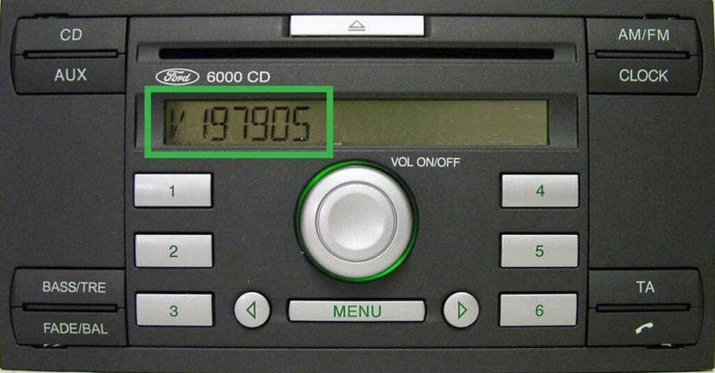 ford puma radio code