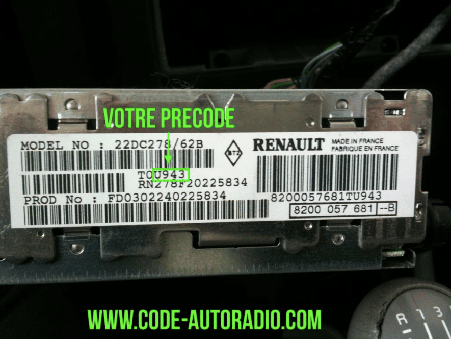 Get Renault radio code