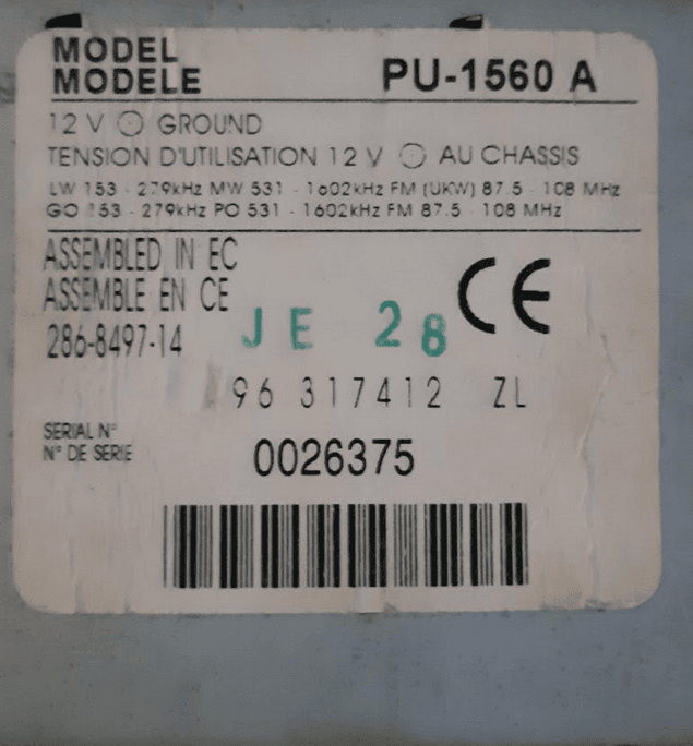 Code autoradio Clarion - Code poste / Code pin – Code-Autoradio.com