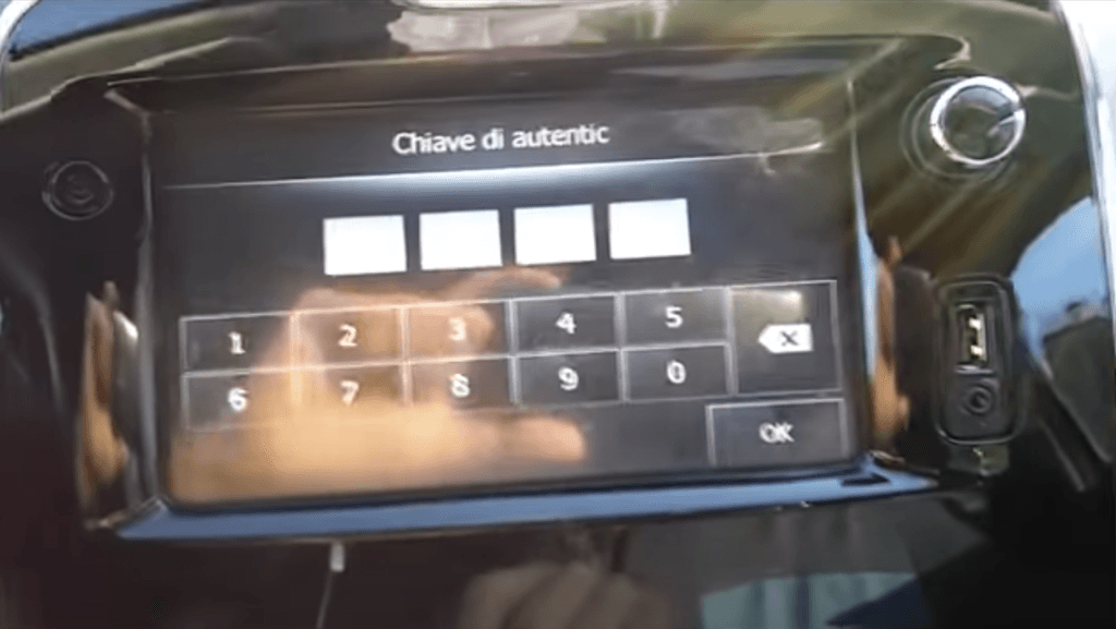 chiave di autentic renault clio 4