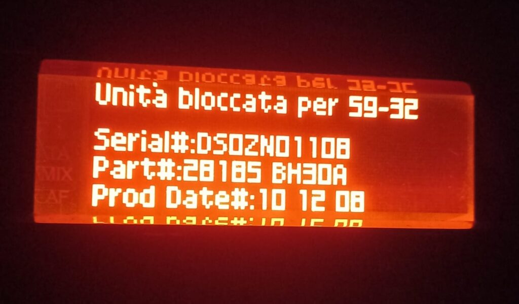 nissan codice pin unita bloccata