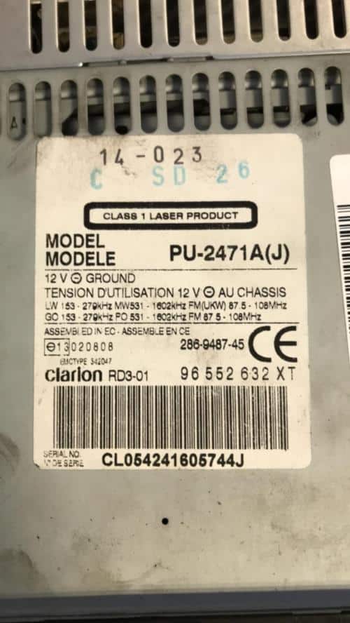 378975-Autoradio-dorigine-PEUGEOT-206-PHASE-1-BREAK-Diesel-image-2 378975 Autoradio dorigine PEUGEOT 206 PHASE 1 BREAK Diesel image 2 Autoradio PEUGEOT 206 PHASE 1 BREAK d'origine - 2004 - Occasion Code Autoradio