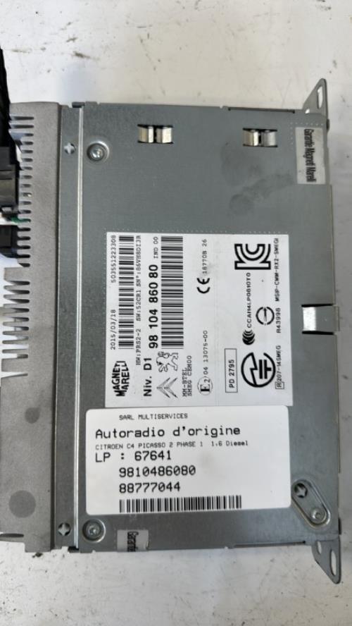 452311-Autoradio-dorigine-CITROEN-C4-PICASSO-2-PHASE-1-Di-image-2 452311 Autoradio dorigine CITROEN C4 PICASSO 2 PHASE 1 Di image 2 1 Autoradio CITROEN C4 PICASSO 2 PHASE 1 d'origine - 2015 - Occasion Code Autoradio