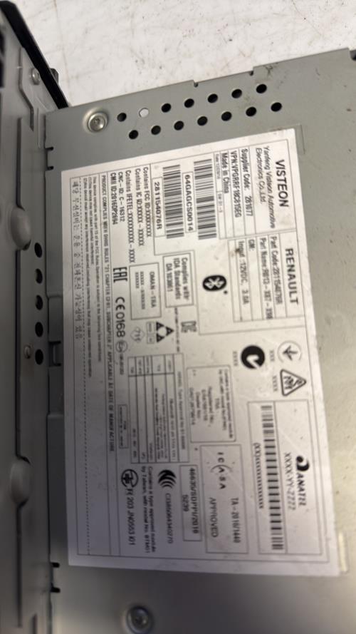 521907-Autoradio-dorigine-RENAULT-CLIO-4-PHASE-2-Diesel-image-3 521907 Autoradio dorigine RENAULT CLIO 4 PHASE 2 Diesel image 3 1 Autoradio RENAULT CLIO 4 PHASE 2 d'origine - 2017 - Occasion Code Autoradio