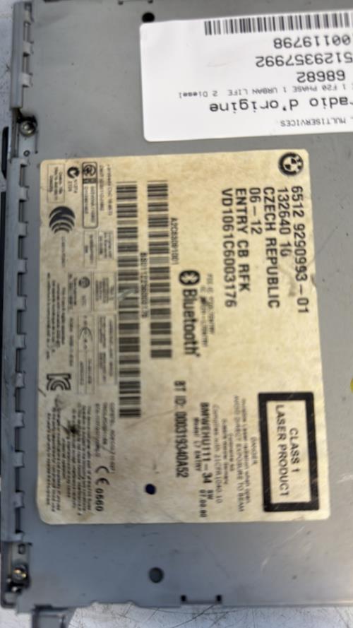 533810-Autoradio-dorigine-BMW-SERIE-1-F20-PHASE-1-Diesel-image-2 533810 Autoradio dorigine BMW SERIE 1 F20 PHASE 1 Diesel image 2 1 Autoradio BMW SERIE 1 F20 PHASE 1 d'origine - 2012 - Occasion Code Autoradio