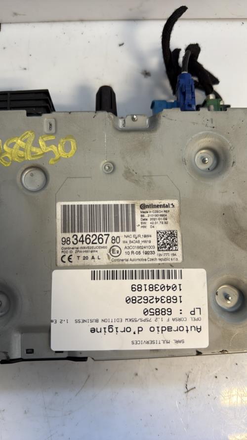 556181-Autoradio-dorigine-OPEL-CORSA-F-Essence-image-2-1 556181 Autoradio dorigine OPEL CORSA F Essence image 2 1 1 Autoradio OPEL CORSA F PHASE 1 d'origine - 2021 - Occasion Code Autoradio