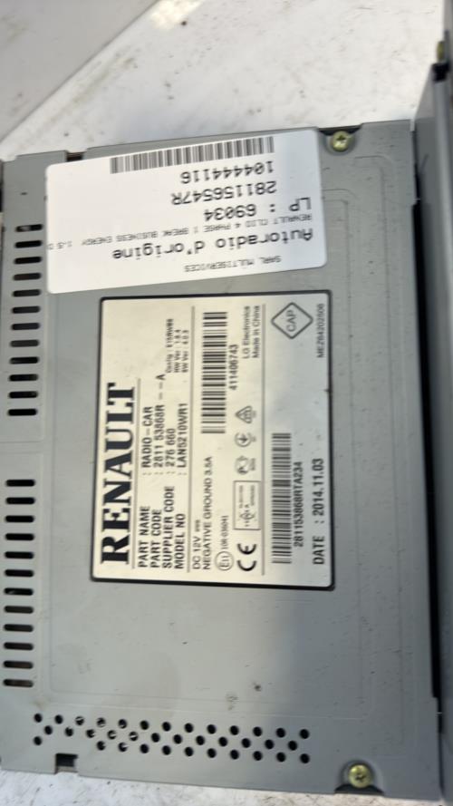 560629-Autoradio-dorigine-RENAULT-CLIO-4-PHASE-1-BREAK-Di-image-3 560629 Autoradio dorigine RENAULT CLIO 4 PHASE 1 BREAK Di image 3 1 Autoradio RENAULT CLIO 4 PHASE 1 BREAK d'origine - 2013 - Occasion Code Autoradio