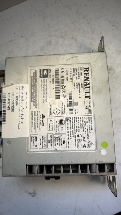 567385-Autoradio-dorigine-RENAULT-GRAND-SCENIC-4-Diesel-image-1 567385 Autoradio dorigine RENAULT GRAND SCENIC 4 Diesel image 1 1 Autoradio RENAULT GRAND SCENIC 4 d'origine - 2020 - Occasion Code Autoradio