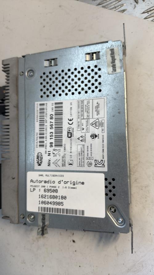 570115-Autoradio-dorigine-PEUGEOT-208-1-PHASE-2-Diesel-image-1 570115 Autoradio dorigine PEUGEOT 208 1 PHASE 2 Diesel image 1 1 Autoradio PEUGEOT 208 1 PHASE 2 d'origine - 2016 - Occasion Code Autoradio